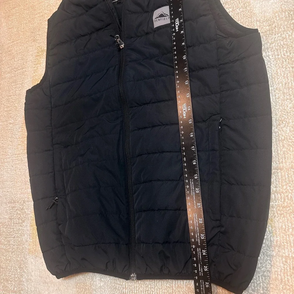 Penfield Mens Puffer Vest Black Insulated Lightweight Bomber Style Size L - Picture 6 of 6